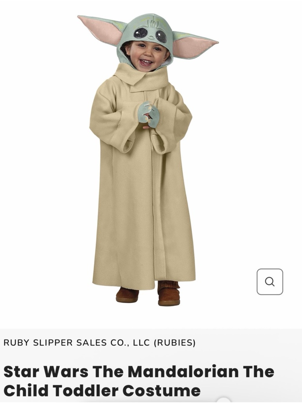 Star Wars The Child Toddler Costume - The Mandalorian Baby Yoda Grogu